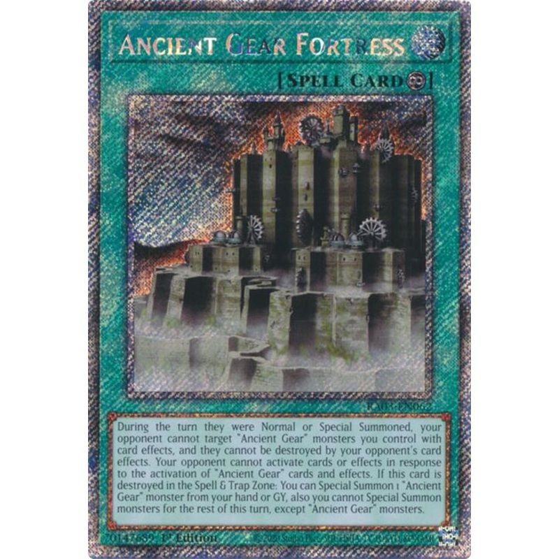 Ancient Gear Fortress (Platinum Secret Rare) [RA03-EN062] Platinum Secret Rare