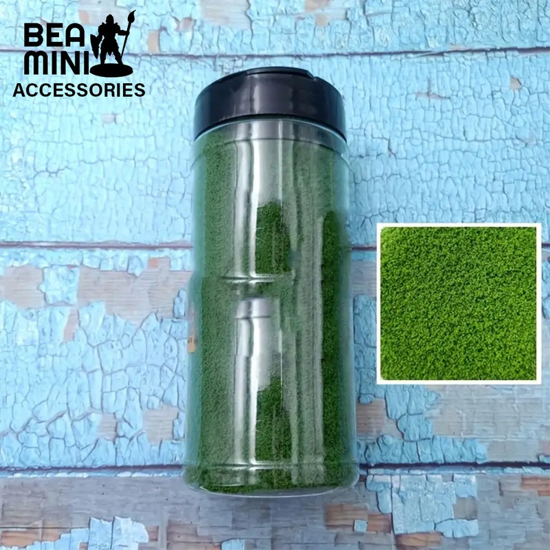 Bea Mini Basing Flock –  Spring Green Grass 500ml Sowing Bottle