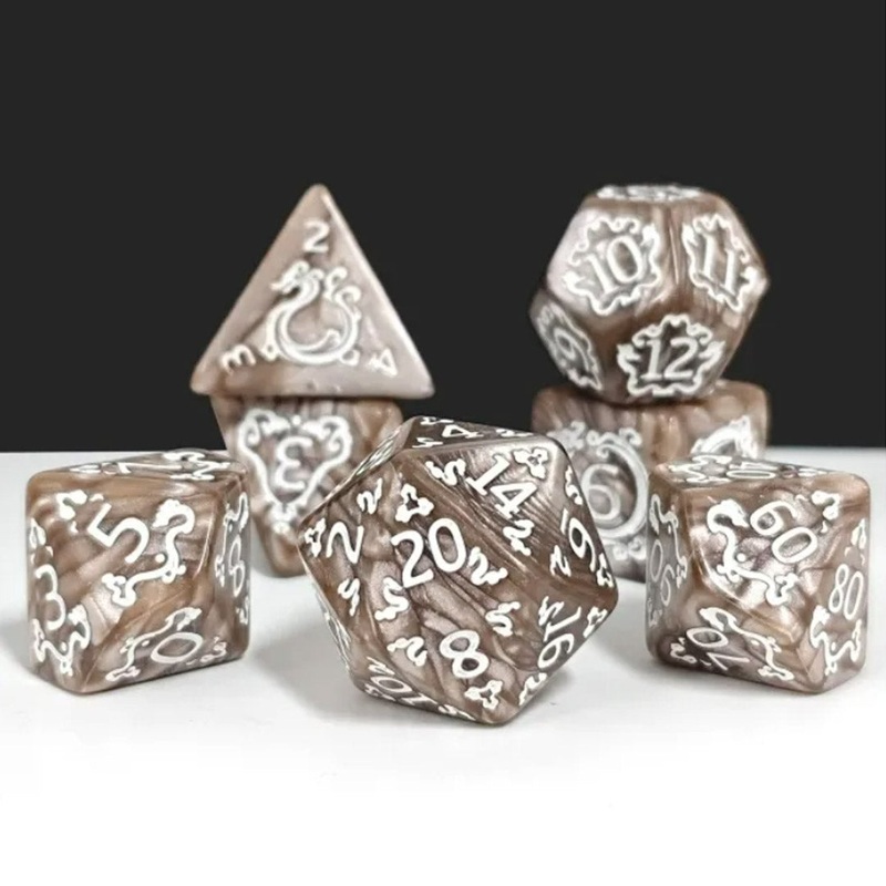 Flying Monkeys – 7 Piece Polyhedral Dice Set + Dice Bag
