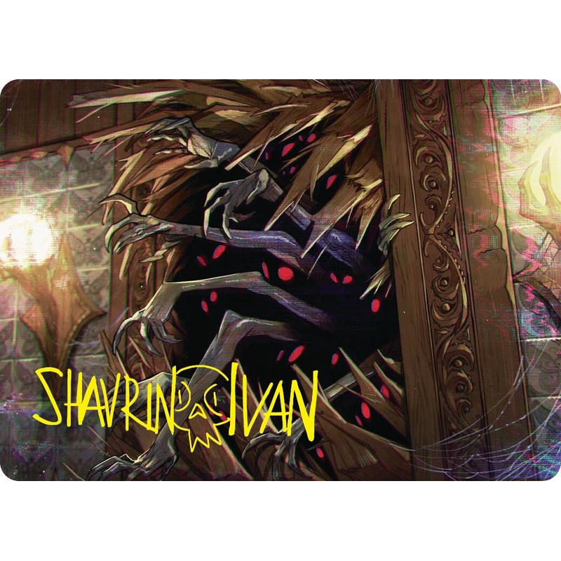 Withering Torment Art Card (Gold-Stamped Signature) [Duskmourn: House of Horror Art Series]