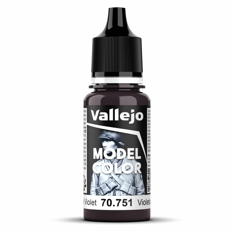 Vallejo Model Colour – Black Violet Paint (Single Bottle 18ml)