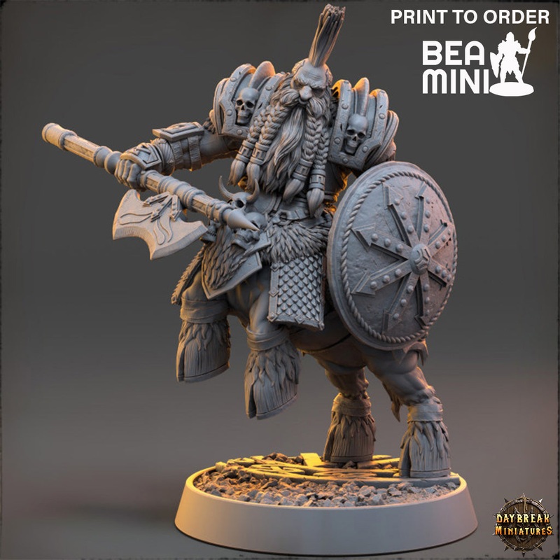 Arnan Stonecold – Deviant Dwarves of the Pandemonium | BeaMini Print to Order Miniatures