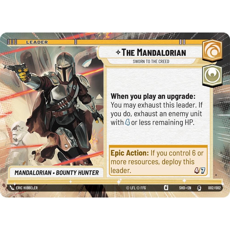 The Mandalorian – Sworn To The Creed (Hyperspace) (Prerelease Promos) (002/002) [Shadows of the Galaxy Promos]