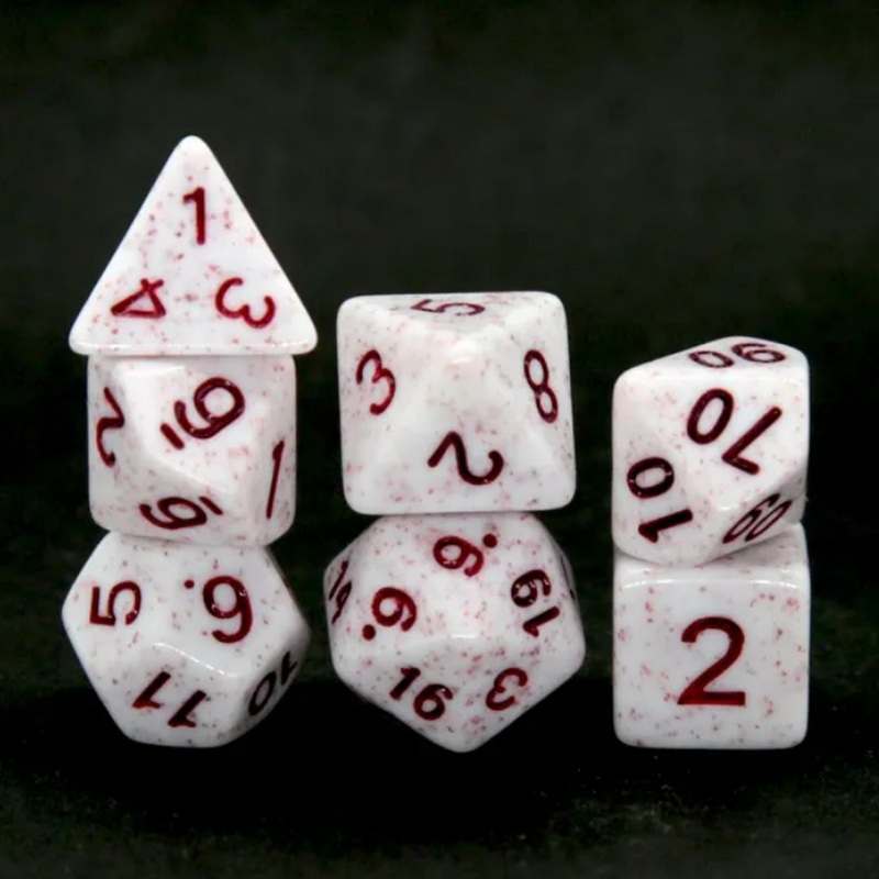 Clean Up Crew – 7 Piece  Polyhedral Dice Set + Dice Bag