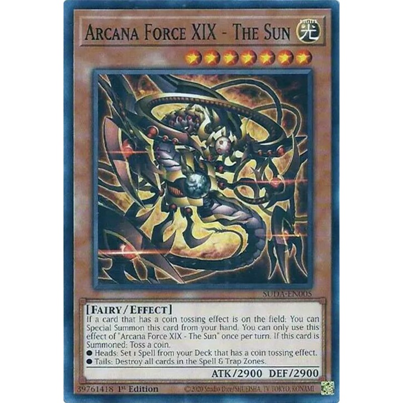 Arcana Force XIX – The Sun [SUDA-EN005] Common