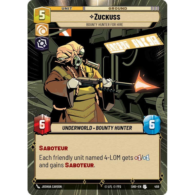Zuckuss – Bounty Hunter for Hire (Hyperspace) (459) [Shadows of the Galaxy]