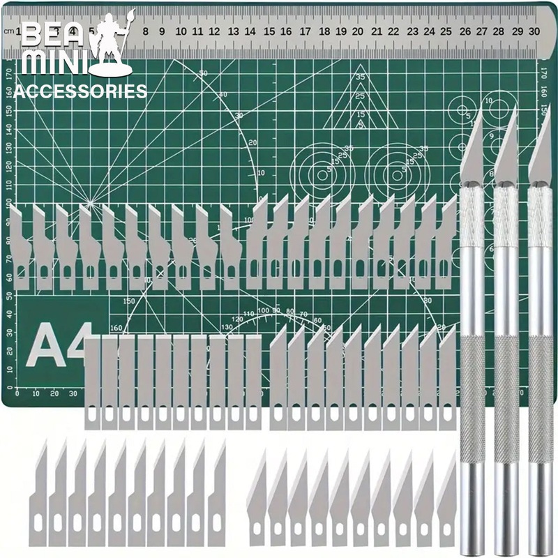 Bea Mini Tools: Cutting Mat & Cutting Blades Set (A4 Size Cutting Mat)