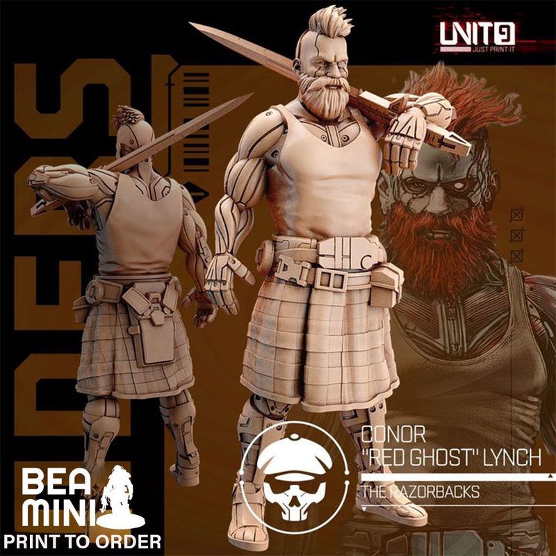 Conor “Red Ghost” Lynch | BeaMini Print to Order Miniatures