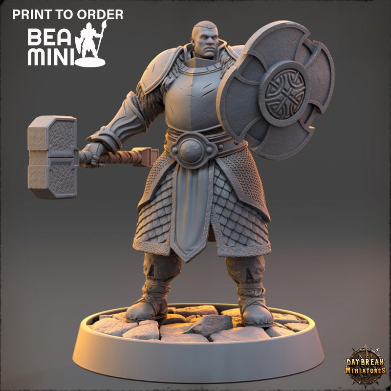 Sir Taphis Nightscorch – The Protectors of the Cleansing Fire | BeaMini Print to Order Miniatures
