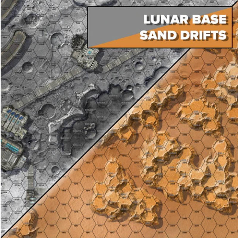 BattleTech – Alien Worlds: Lunar Base / Sand Drift Battlemat