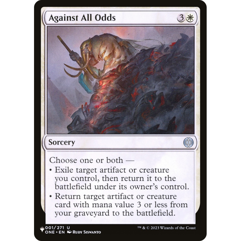 Against All Odds [The List]