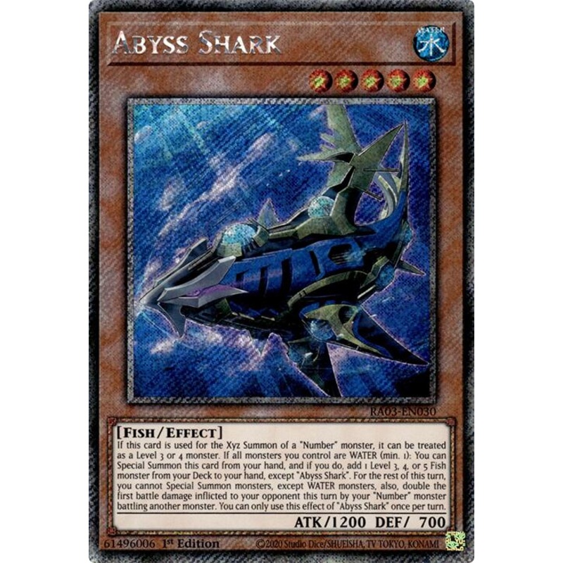 Abyss Shark (Platinum Secret Rare) [RA03-EN030] Platinum Secret Rare