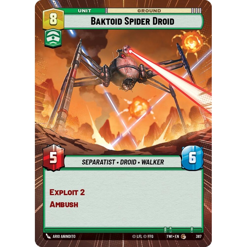 Baktoid Spider Droid (Hyperspace) (387) [Twilight of the Republic]