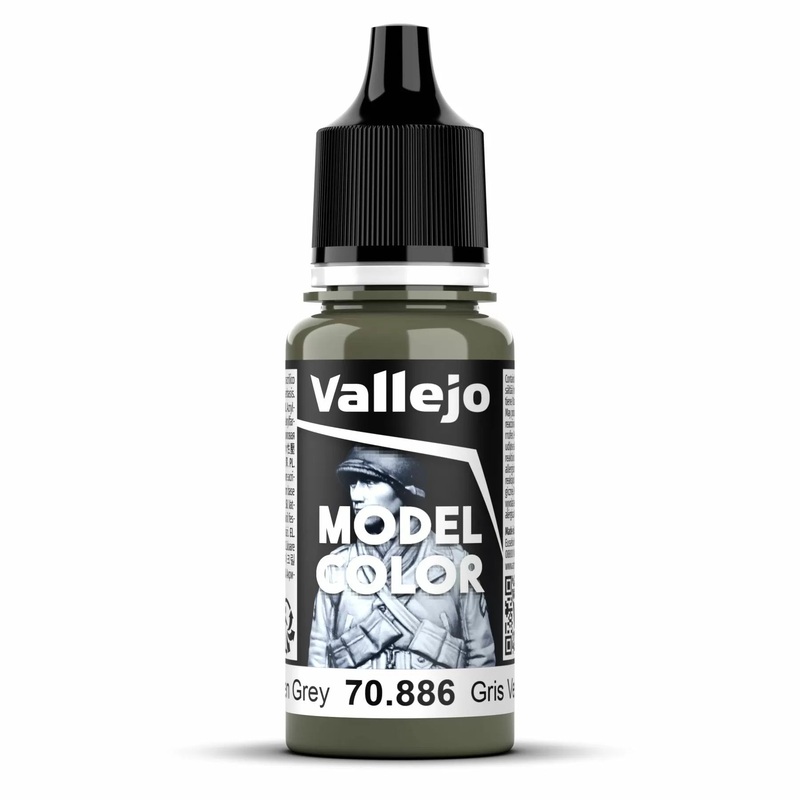 Vallejo Model Colour – Green Grey Paint (Single Bottle 18ml)