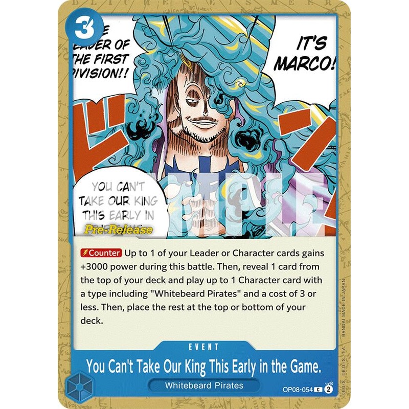 You Can’t Take Our King This Early in the Game. [Two Legends Pre-Release Cards]