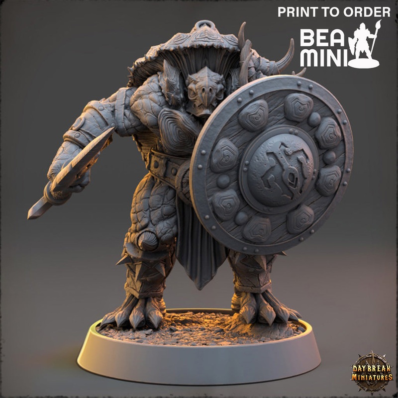 Wecto – The Praetorians of Shield Island | BeaMini Print to Order Miniatures