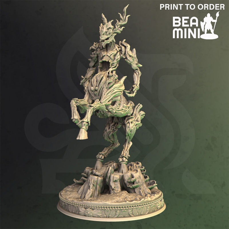 Angered Forest Spirit – Melwyn | BeaMini Print to Order Miniatures