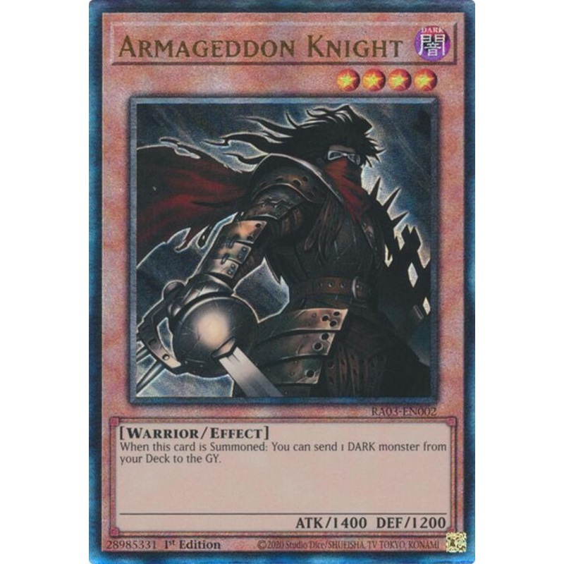 Armageddon Knight (UTR) [RA03-EN002] Prismatic Ultimate Rare